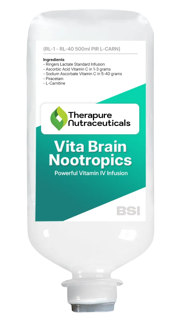Vita Brain Nootropics - Powerful Vitamin IV Drip Infusion