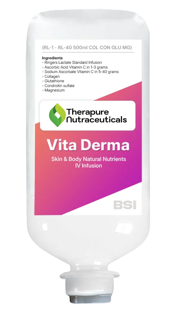 Vita Derma IV Infusion - Skin and Body Natural Nutrients IV Therapy