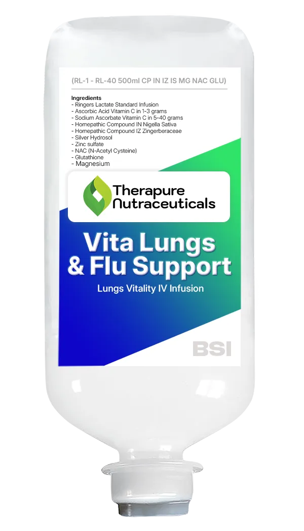 Vita Lungs & Flu Support - Lungs Vitality and Healing IV Infusion